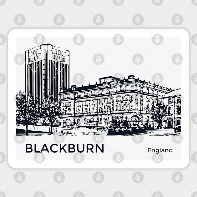 Blackburn England Magnet by Lakeric